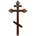 Крест на могилу сосна &amp;quot; Резной &amp;quot; 220 православный